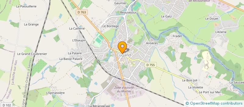 localisation de l'entreprise LE RELAIS DE CUGAND TABAC  CUGAND