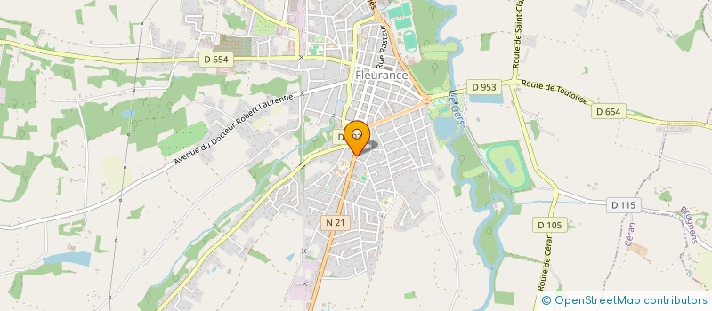 localisation de l'entreprise LE RELAIS DE FLEURANCE  FLEURANCE