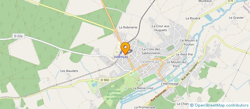 localisation de l'entreprise LE RELAIS DE GATINE à VALENCAY