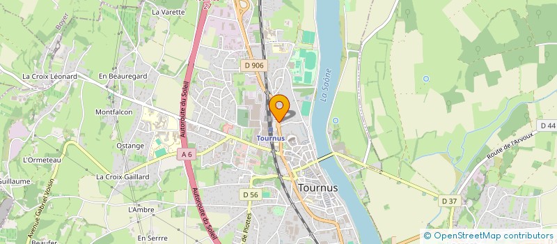 localisation de l'entreprise LE RELAIS DE L'ABBAYE à TOURNUS