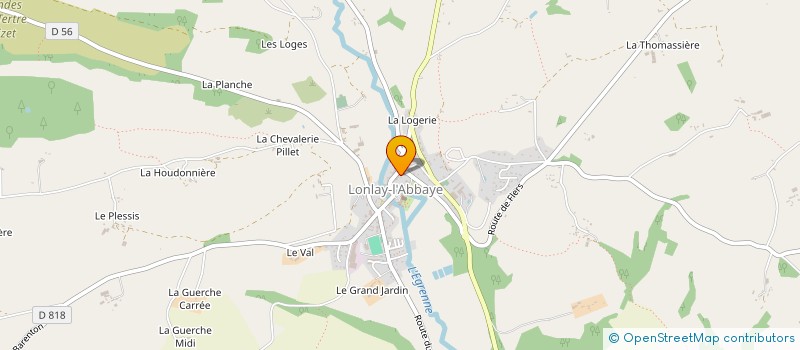 localisation de l'entreprise LE RELAIS DE L'ABBAYE à LONLAY-L'ABBAYE