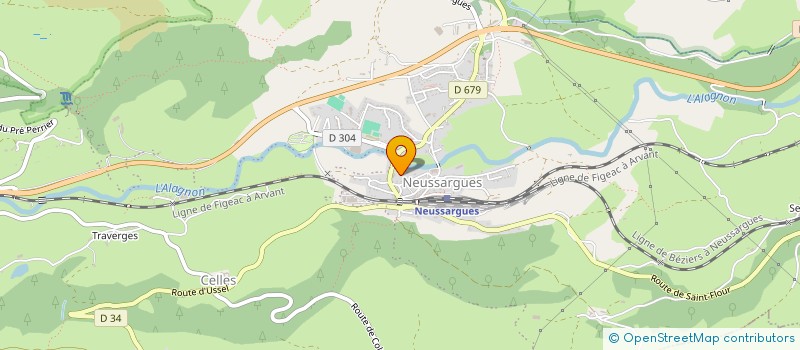 localisation de l'entreprise LE RELAIS DE L ALAGNON à NEUSSARGUES EN PINATELLE