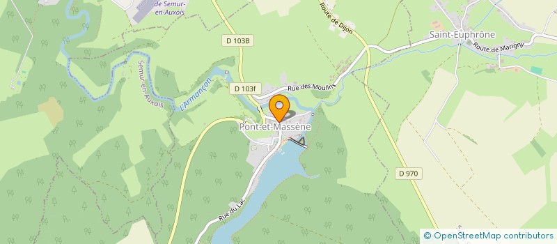 localisation de l'entreprise LE RELAIS DE L'AUXOIS  PONT-ET-MASSENE