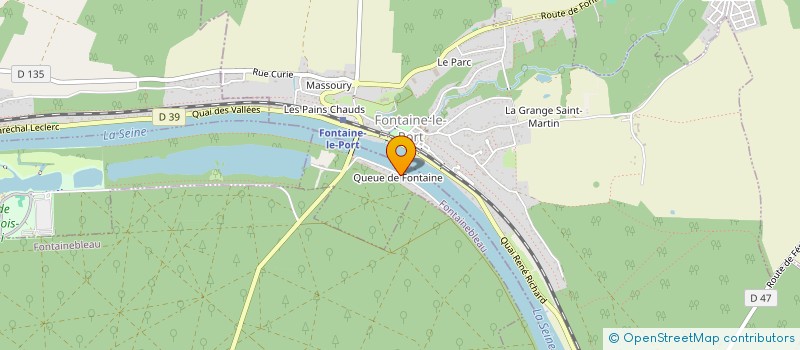 localisation de l'entreprise LE RELAIS DE L ECLUSE à SAMOIS-SUR-SEINE