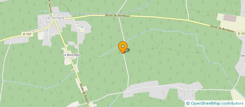 localisation de l'entreprise LE RELAIS DE LA BOHEME  LE TEMPLE