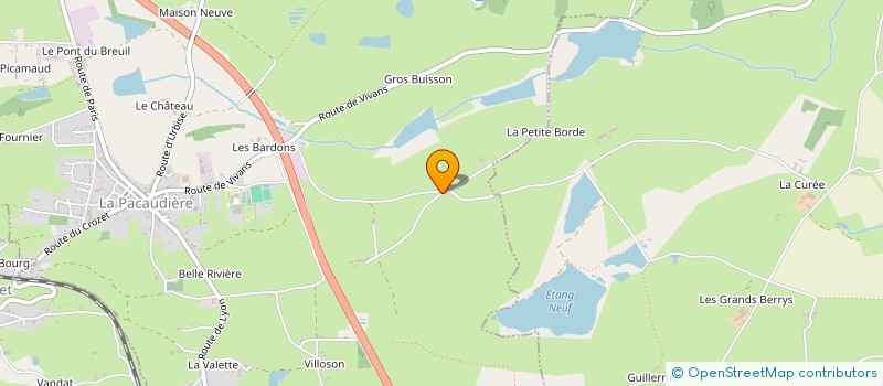 localisation de l'entreprise LE RELAIS DE LA BORDE à VIVANS
