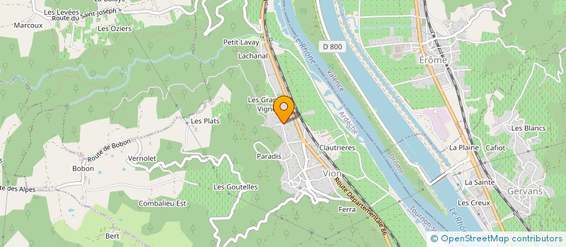 localisation de l'entreprise LE RELAIS DE LA CHANCE  VION