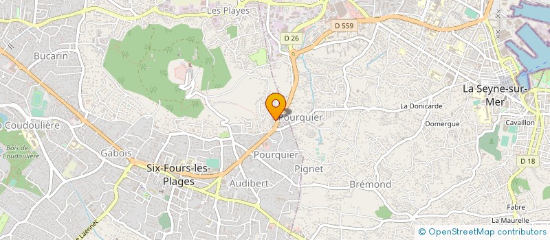 localisation de l'entreprise LE RELAIS DE LA COLLEGIALE à SIX-FOURS-LES-PLAGES