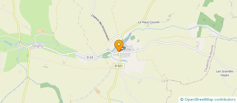 localisation de l'entreprise LE RELAIS DE LA COMMANDERIE  COUETRON-AU-PERCHE