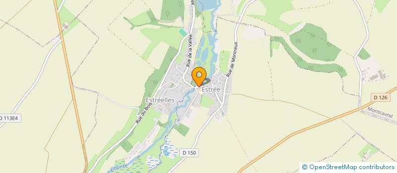 localisation de l'entreprise LE RELAIS DE LA COURSE  ESTREE