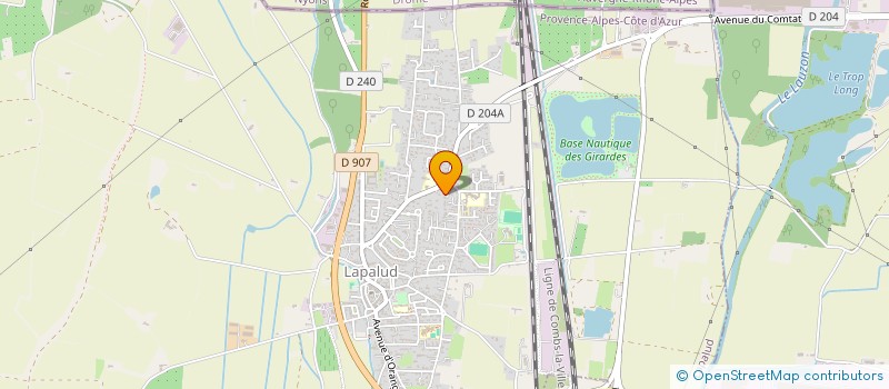 localisation de l'entreprise LE RELAIS DE LA CROISIERETTE  LAPALUD