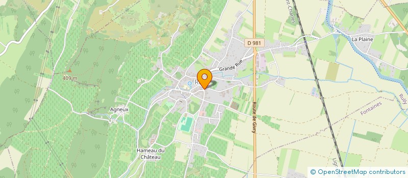 localisation de l'entreprise LE RELAIS DE LA CROIX BLANCHE  RULLY