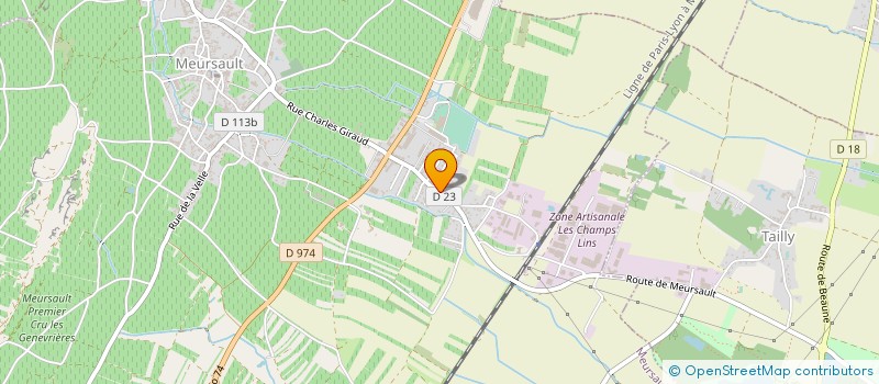 localisation de l'entreprise LE RELAIS DE LA DILIGENCE à MEURSAULT