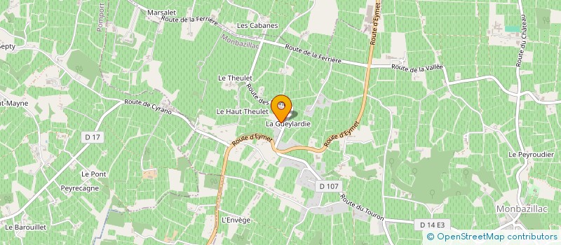 localisation de l'entreprise LE RELAIS DE LA DILIGENCE  MONBAZILLAC