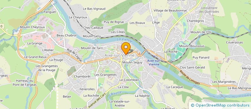 localisation de l'entreprise LE RELAIS DE LA DILIGENCE à AIXE-SUR-VIENNE