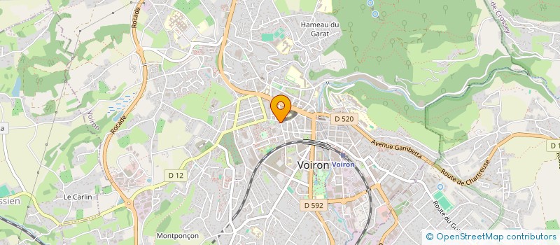 localisation de l'entreprise LE RELAIS DE LA GENTILHOMMIERE  VOIRON