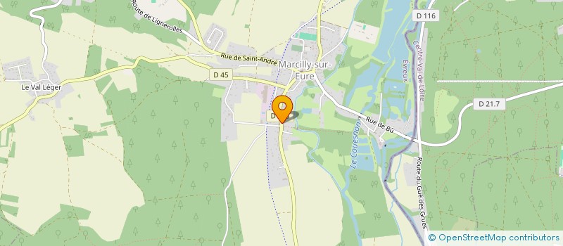 localisation de l'entreprise LE RELAIS DE LA GRANDE PIECE à MARCILLY-SUR-EURE