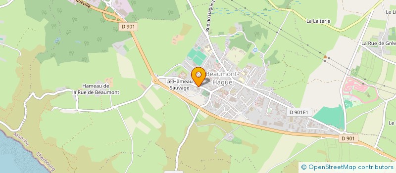 localisation de l'entreprise LE RELAIS DE LA HAGUE  LA HAGUE