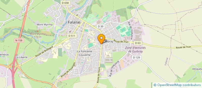 localisation de l'entreprise LE RELAIS DE LA MALLEPOSTE  FALAISE