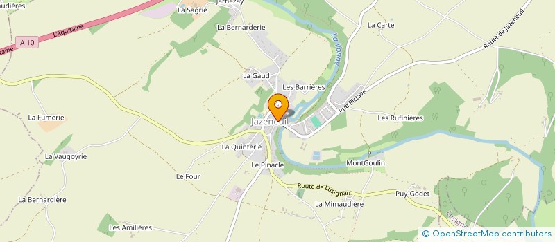 localisation de l'entreprise LE RELAIS DE LA PIAZOTERIE  COULOMBIERS