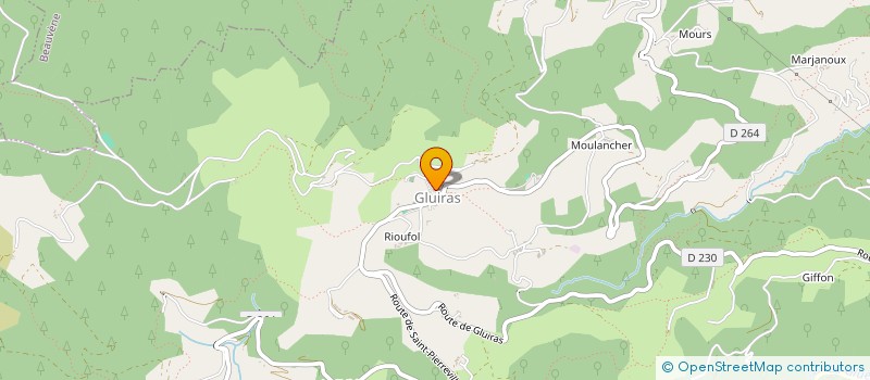 localisation de l'entreprise LE RELAIS DE LA POMME  GLUIRAS