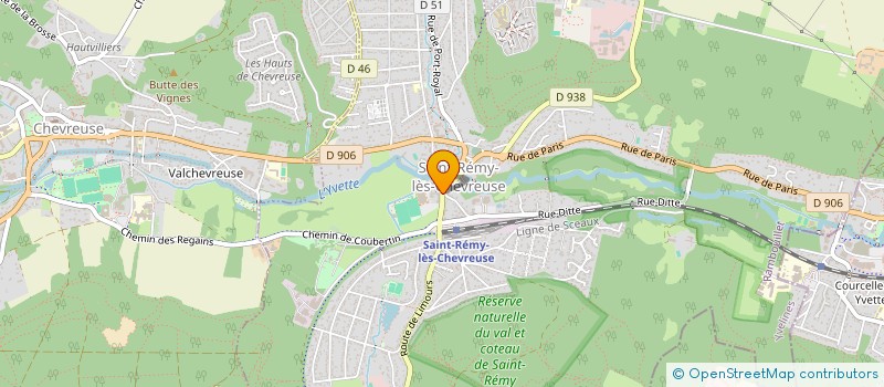 localisation de l'entreprise LE RELAIS DE LA POSTE  SAINT-REMY-LES-CHEVREUSE