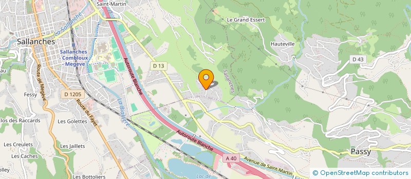 localisation de l'entreprise LE RELAIS DE LA POSTE à SALLANCHES