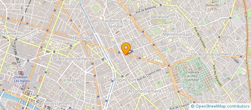 localisation de l'entreprise LE RELAIS DE LA REPUBLIQUE à PARIS