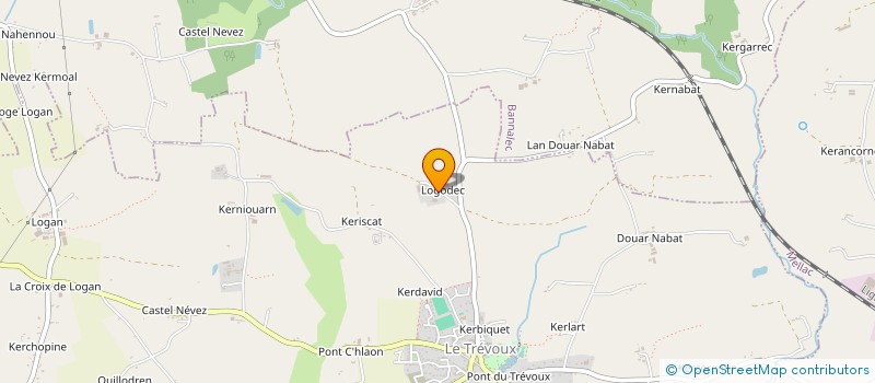 localisation de l'entreprise LE RELAIS DE LOGODEC  LE TREVOUX