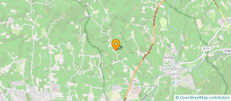 localisation de l'entreprise LE RELAIS DE MANON  SAINT-ROMAIN-EN-VIENNOIS
