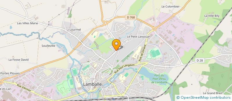 localisation de l'entreprise LE RELAIS DE PENTHIEVRE  LAMBALLE-ARMOR