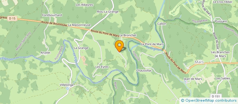 localisation de l'entreprise LE RELAIS DE PEYBERNINC à LE CHAMBON-SUR-LIGNON
