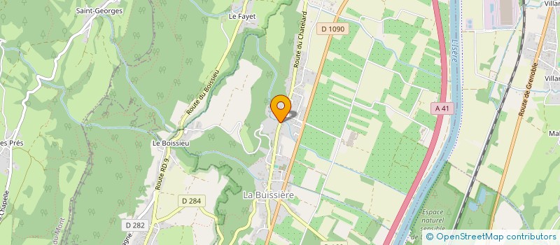 localisation de l'entreprise LE RELAIS DE POSTE  LA BUISSIERE