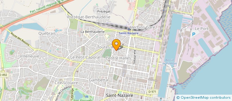 localisation de l'entreprise LE RELAIS DE RANROUET  SAINT-NAZAIRE