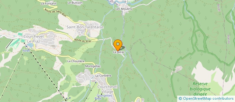 localisation de l'entreprise LE RELAIS DE SAINT BON à COURCHEVEL