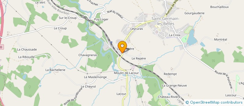 localisation de l'entreprise LE RELAIS DE SAINT GERMAIN  SAINT-GERMAIN-LES-BELLES