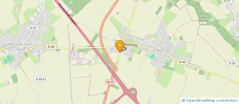 localisation de l'entreprise LE RELAIS DE THELUS  THELUS