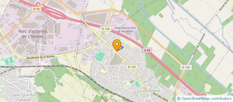 localisation de l'entreprise LE RELAIS DES ALPES  LA VERPILLIERE