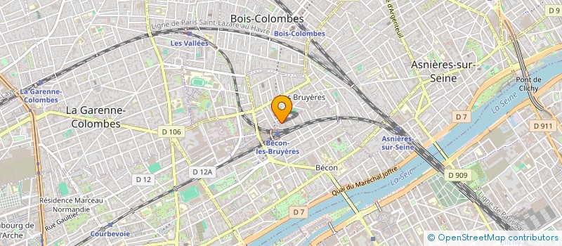 localisation de l'entreprise LE RELAIS DES ARTS à ASNIERES-SUR-SEINE