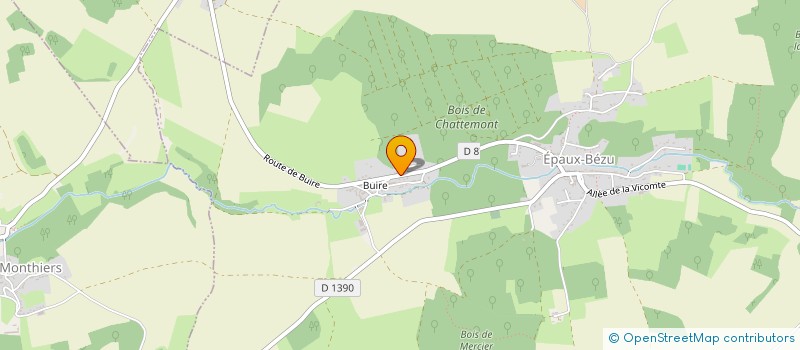 localisation de l'entreprise LE RELAIS DES BOUCS DE L AISNE  EPAUX-BEZU