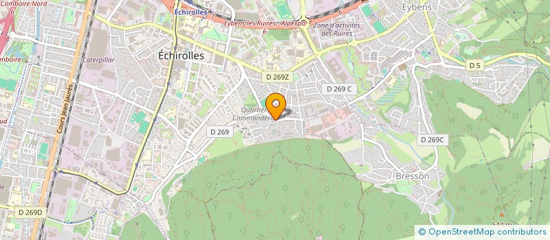 localisation de l'entreprise LE RELAIS DES CHEVALIERS à ECHIROLLES