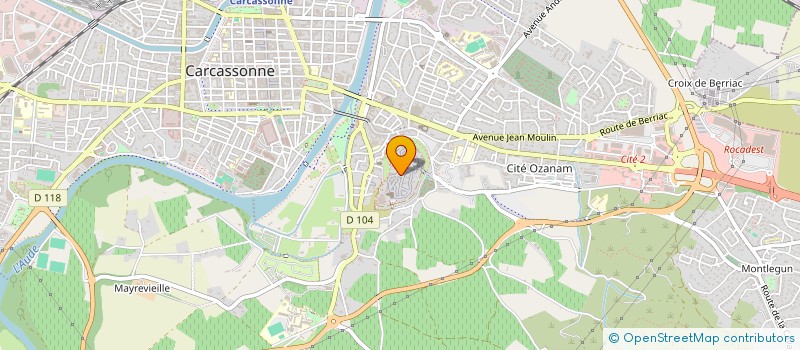 localisation de l'entreprise LE RELAIS DES CHEVALIERS à CARCASSONNE