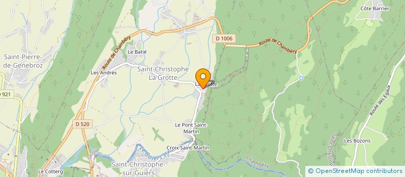 localisation de l'entreprise LE RELAIS DES ECUREUILS  SAINT-PIERRE-DE-GENEBROZ