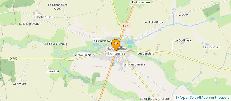 localisation de l'entreprise LE RELAIS DES FONTAINES  NOUANS-LES-FONTAINES