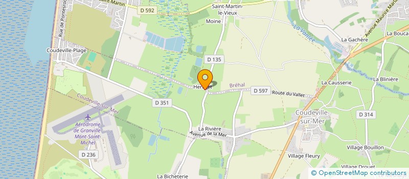 localisation de l'entreprise LE RELAIS DES ILES 2  COUDEVILLE-SUR-MER