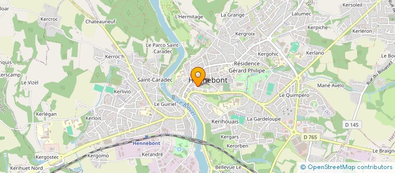 localisation de l'entreprise LE RELAIS DES MOUTARDS  HENNEBONT