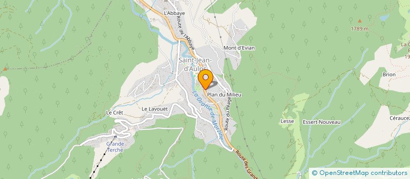 localisation de l'entreprise LE RELAIS DES PORTES DU SOLEIL à SAINT-JEAN-D'AULPS