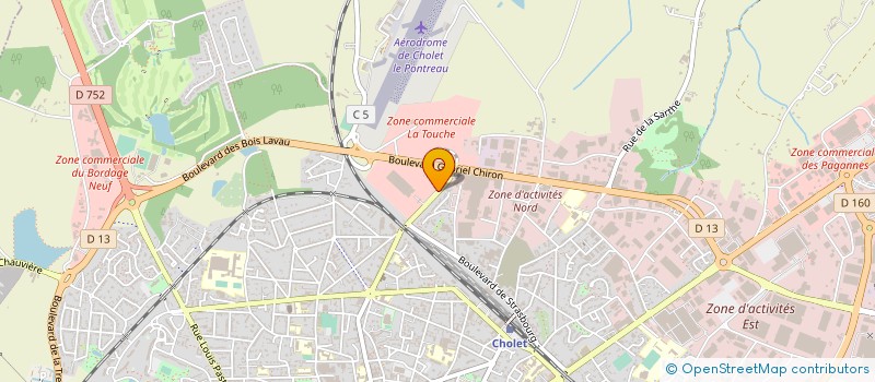 localisation de l'entreprise LE RELAIS DES PRAIRIES à CHOLET