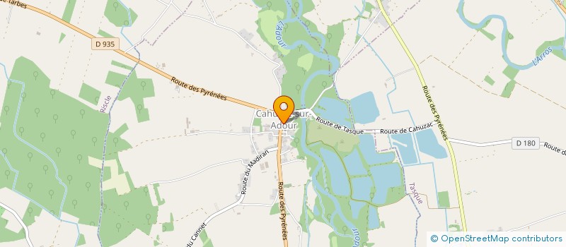 localisation de l'entreprise LE RELAIS DES PYRENEES  CAHUZAC-SUR-ADOUR