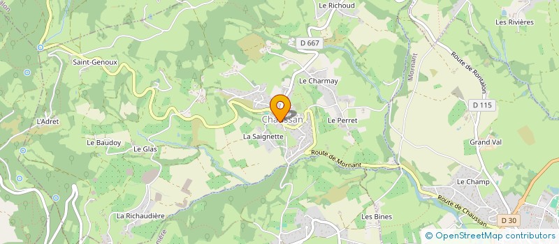 localisation de l'entreprise LE RELAIS DES RANDONNEURS  RIVERIE